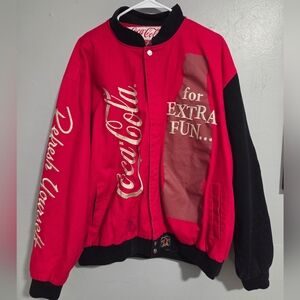 Vintage Nascar Racing Jacket JH Design Coca Cola Sz 2XL RARE